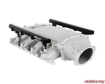 Holley EFI Ultra Lo-Ram Manifold Kit (Satin Finish) w/ Port Injection Fuel Rails GM Gen V LT Engine - 300-719