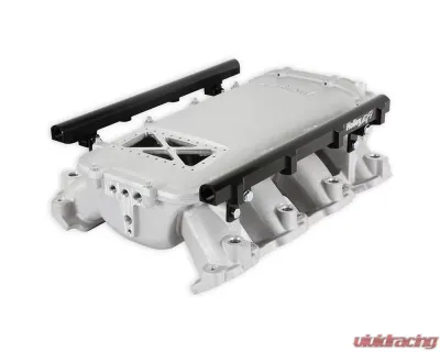 Holley EFI Ultra Lo-Ram Manifold Kit (Satin Finish) w/ Port Injection Fuel Rails GM Gen V LT Engine - 300-719