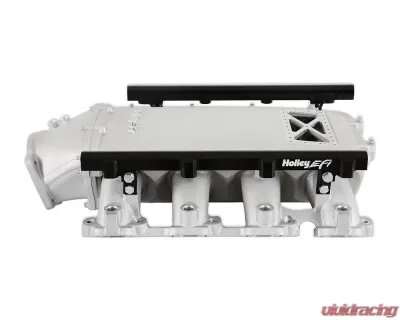 Holley EFI Ultra Lo-Ram Manifold Kit (Satin Finish) w/ Port Injection Fuel Rails GM Gen V LT Engine - 300-719