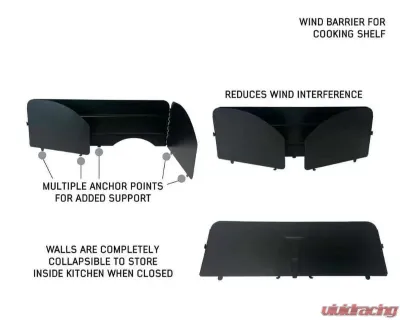 Overland Vehicles System Camp Cargo Box Kitchen w/ Slide Out Sink Cooking Shelf & Work Station - 21010401