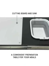 Overland Vehicles System Camp Cargo Box Kitchen w/ Slide Out Sink Cooking Shelf & Work Station                                     - 21010401 - Image 6