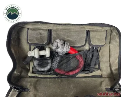Overland Vehicle Systems No. 16 Waxed Canvas Large Recovery Bag with Handle & Straps - 21179941