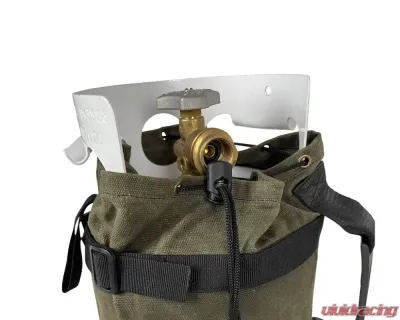 Overland Vehicle Systems No. 16 Waxed Canvas Propane Bag with Handle & Straps - 21189941