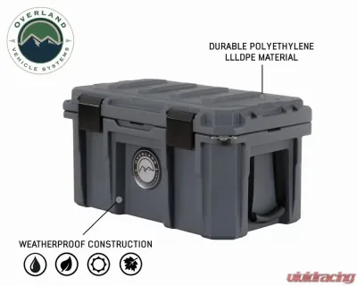 Overland Vehicle System DBS Dark Grey 53 Quart Dry Box with Drain & Bottle Opener - 40100001