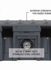 Overland Vehicle System DBS Dark Grey 53 Quart Dry Box with Drain & Bottle Opener                                     - 40100001 - Image 12