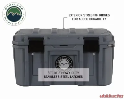 Overland Vehicle System DBS Dark Grey 53 Quart Dry Box with Drain & Bottle Opener - 40100001