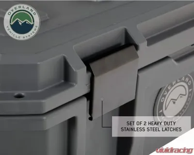 Overland Vehicle System DBS Dark Grey 53 Quart Dry Box with Drain & Bottle Opener - 40100001