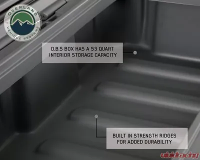 Overland Vehicle System DBS Dark Grey 53 Quart Dry Box with Drain & Bottle Opener - 40100001