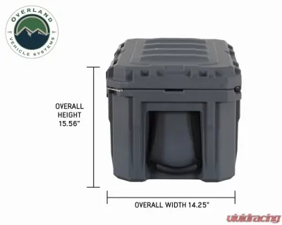 Overland Vehicle System DBS Dark Grey 53 Quart Dry Box with Drain & Bottle Opener - 40100001