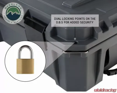 Overland Vehicle System DBS Dark Grey 53 Quart Dry Box with Drain & Bottle Opener - 40100001