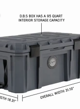 Overland Vehicle Systems DBS Dark Grey 95 Quart Dry Box with Drain & Bottle Opener                                     - 40100011 - Image 2