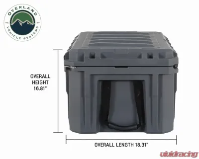 Overland Vehicle Systems DBS Dark Grey 95 Quart Dry Box with Drain & Bottle Opener - 40100011
