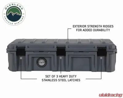 Overland Vehicle Systems DBS Dark Grey 117 Quart Dry Box with Drain & Bottle Opener - 40100021