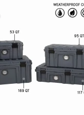 Overland Vehicle System DBS Dark Grey 53 Quart Dry Box with Drain & Bottle Opener                                     - 40100001 - Image 14