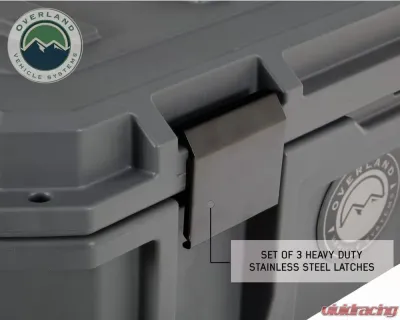 Overland Vehicle Systems DBS Dark Grey 117 Quart Dry Box with Drain & Bottle Opener - 40100021