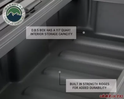 Overland Vehicle Systems DBS Dark Grey 117 Quart Dry Box with Drain & Bottle Opener - 40100021
