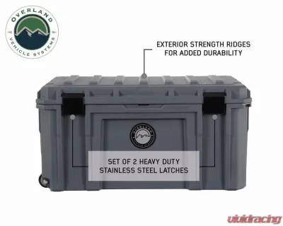 Overland Vehicles System DBS Dark Grey 169 Quart Dry Box w/ Wheels, Drain & Bottle Opener - 40100031