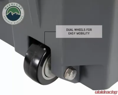 Overland Vehicles System DBS Dark Grey 169 Quart Dry Box w/ Wheels, Drain & Bottle Opener - 40100031