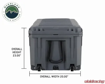 Overland Vehicles System DBS Dark Grey 169 Quart Dry Box w/ Wheels, Drain & Bottle Opener - 40100031
