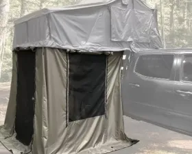 Overland Vehicle Systems N3E Nomadic 3 Extended Roof Top Tent with Annex, Gray