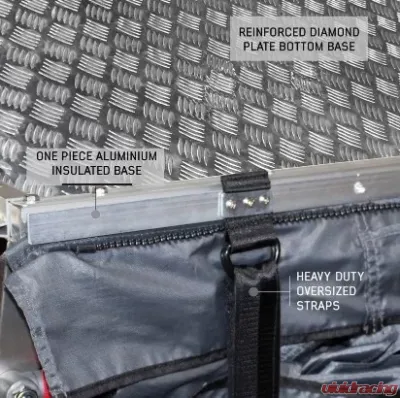 Overland Vehicle Systems N3E Nomadic 3 Extended Roof Top Tent with Annex, Gray - 18631936