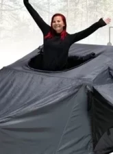 Overland Vehicle Systems N3E Nomadic 3 Extended Roof Top Tent with Annex, Gray                                     - 18631936 - Image 9