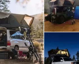 Overland Vehicle Systems Bushveld II Hard Shell Roof Top Tent Universal