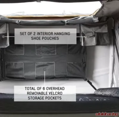 Overland Vehicle Systems Bushveld II Hard Shell Roof Top Tent Universal - 18189901