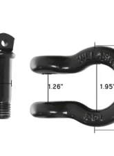 Overland Vehicle Systems Recovery Shackle 3/4" Black                                     - 19010201 - Image 2
