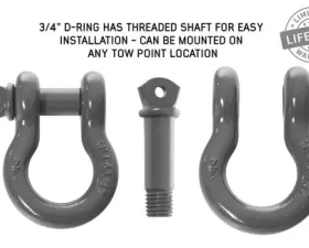 Overland Vehicle Systems Recovery Shackle 3/4