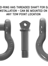 Overland Vehicle Systems Recovery Shackle 3/4" Gray                                     - 19010206 - Image 8