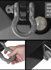 Overland Vehicle Systems Recovery Shackle 3/4" Gray                                     - 19010206 - Image 3