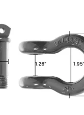 Overland Vehicle Systems Recovery Shackle 3/4" Gray                                     - 19010206 - Image 6