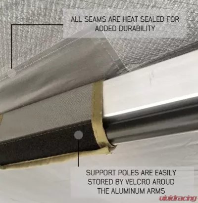 Overland Vehicle Systems Nomadic 270 Awning for 2003-2022 Dodge, Ford, Chevrolet Van - 19519908