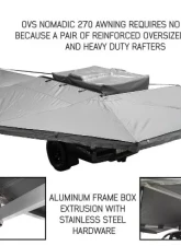Overland Vehicle Systems Nomadic 270 Awning for 2003-2022 Dodge, Ford, Chevrolet Van                                     - 19519908 - Image 3