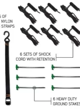 Overland Vehicle Systems Nomadic 270 Awning for 2003-2022 Dodge, Ford, Chevrolet Van                                     - 19519908 - Image 10