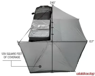 Overland Vehicle Systems Nomadic 270 Awning for Dodge, Ford, Chevrolet Van 2003-2022 - 19529908