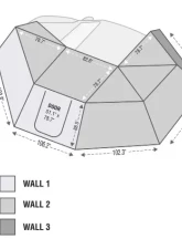 Overland Vehicle Systems Nomadic 270 Awning Walls Kit Driver Side                                     - 19539908 - Image 2