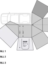 Overland Vehicle Systems Nomadic 270 Awning Walls Kit Driver Side                                     - 19539908 - Image 2
