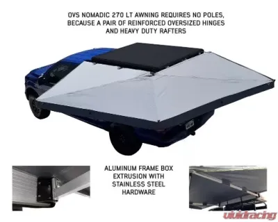 Overland Vehicle Systems Nomadic LT 270 Awning & Walls Driverside Universal Fit - 19579907