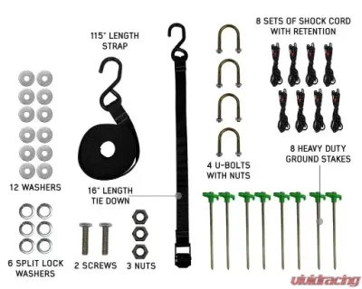 Overland Vehicle Systems Nomadic LT 270 Awning & Walls for Passenger Side Universal Fit - 19589907