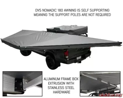 Overland Vehicle Systems Nomadic 180 Awning for Dodge, Ford, Chevrolet Van 2003-2022 - 19609908