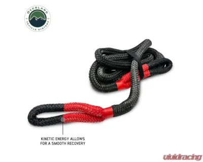 Overland Vehicle Systems 7/8" x 20' Brute Kinetic Recovery Rope with Storage Bag - 19009920