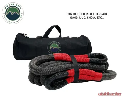 Overland Vehicle Systems 7/8" x 20' Brute Kinetic Recovery Rope with Storage Bag - 19009920