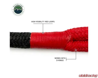 Overland Vehicle Systems 1 1/4" x 30' Brute Kinetic Recovery Rope with Storage Bag - 19009921