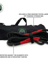 Overland Vehicle Systems 1 1/4" x 30' Brute Kinetic Recovery Rope with Storage Bag                                     - 19009921 - Image 6