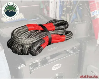Overland Vehicle Systems 1 1/4" x 30' Brute Kinetic Recovery Rope with Storage Bag - 19009921