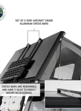 Overland Vehicle Systems Sidewinder Aluminum Side Opening Roof Top Tent                                     - 18109901 - Image 12