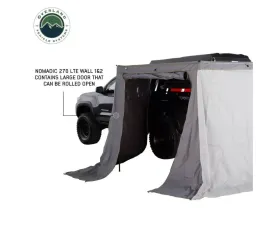 Overland Vehicle Systems Nomadic 270 LTE Awning Walls 1 & 2 Driver Side, Black