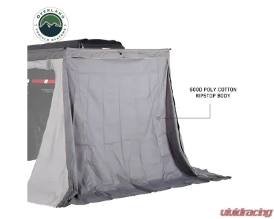 Overland Vehicle Systems Nomadic 270 LTE Awning Walls 3 & 4 Driver Side, Black - 18319909